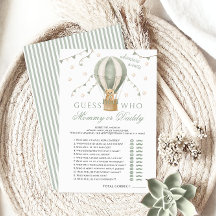 Mama of Daddy Luchtballon Groene Baby shower Spell