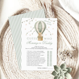 Mama of Daddy Luchtballon Groene Baby shower Spell