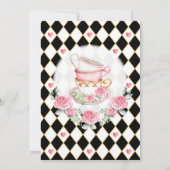 Mama of papa | Alice in Wonder Baby shower Game Kaart (Achterkant)