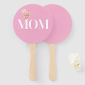 Mama of Papa? Baby Shower Handventilatorspel Handwaaier (Voorkant en achterkant)