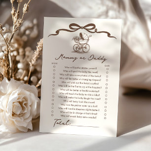 Mama of papa Cafe bebe Boog Baby Shower spel
