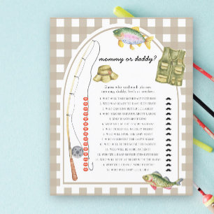 Mama of papa Fisherman baby shower spel