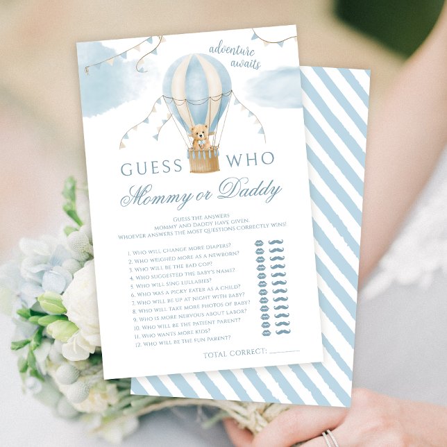 Mama of Papa Luchtballon beer baby shower spelletj (Creator heeft geüpload)