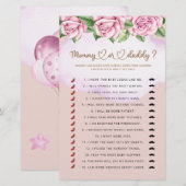 Mama of papa meisje baby shower spel (Voorkant / Achterkant)