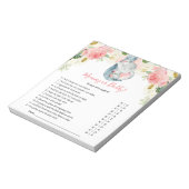 Mama of papa Raad eens wie het baby shower spel ze Notitieblok (Linkerzijde)