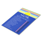 Mama of papa Raad wie Baby shower spel Notitieblok (Schuin)