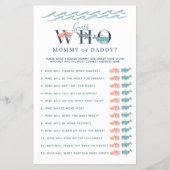 Mama of papa speelde onder het Zee Baby shower Flyer (Voorkant)