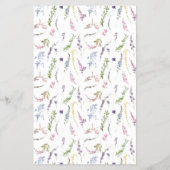 Mama of Papa Spel Pastel Wilde Bloemen Feest Flyer (Achterkant)