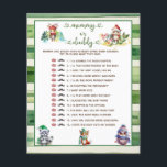 Mama of Papa Winter Christmas Baby shower Game<br><div class="desc">Introductie van ons betoverende Winter Christmas Theme Baby shower Collectie! Dit prachtige assortiment is voorzien van een charmante reeks waterverf illustraties, waarin schattige dieren worden getoond die kerstkostuums aantrekken om een grillig tintje aan uw feest te geven. Maak kennis met onze prachtige cast van personages: een schattige muis, een knuffelend...</div>