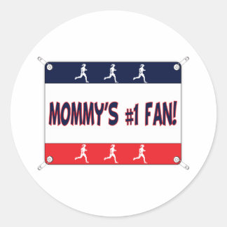 Mama of papa's # 1 Ventilator Ronde Sticker