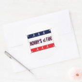 Mama of papa's # 1 Ventilator Ronde Sticker (Envelop)