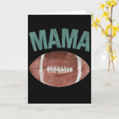 Mama Of The 1 Year Old Football 1st Year Down Birt Kaart (Gele Bloem)