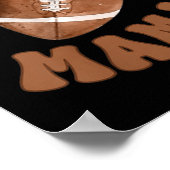 Mama Of The 1 Year Old Football First Birthday Boy Poster (Hoek)