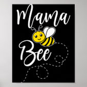 Mama Of The Bee Day Girl Hive Family Matching Birt Poster (Voorkant)