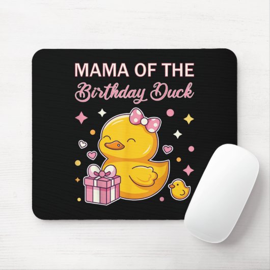 Mama Of The Birthday Duck Christmas Anime Party Ou Muismat (Met muis)