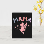 Mama Of The Little Fairy Birthday Girl Family Matc Kaart (Gele Bloem)
