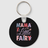 Mama Of The Little Fairy Birthday Girl Family Matc Sleutelhanger (Voorkant)