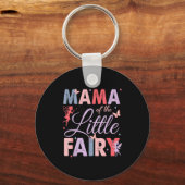 Mama Of The Little Fairy Birthday Girl Family Matc Sleutelhanger (Voorkant)