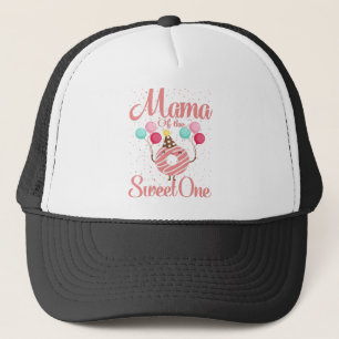 Mama Of The Sweet One Family Matching 1st Birthday Trucker Pet