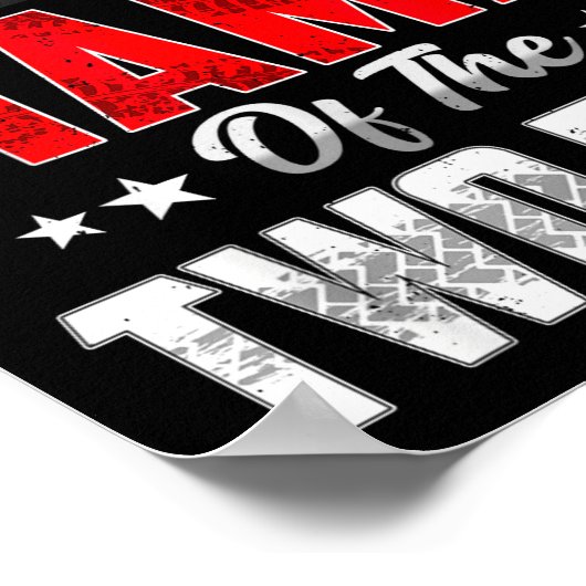 Mama Of The Two Fast 2nd Birthday Racing Car Famil Poster (Hoek)