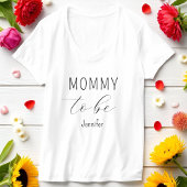 Mama om Baby shower Minimalistisch te zijn T-shirt