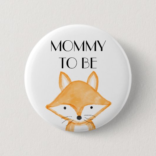 mama om Baby shower te worden Ronde Button 5,7 Cm (Voorkant)