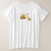 Mama om Bij te zijn T-shirt (Design achterkant)