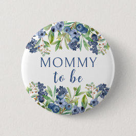 Mama om bosbessen baby shower knop ronde button 5,7 cm