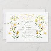 Mama om elegant bloemenBaby shower te zijn Kaart (Voorkant)