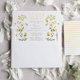 Mama om elegant bloemenBaby shower te zijn Kaart