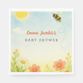 Mama om genderneutraal Baby shower servetten te zi