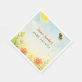 Mama om genderneutraal Baby shower servetten te zi (Hoek)