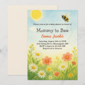 Mama om genderneutraal bloemenBaby shower te zijn Kaart (Voorkant / Achterkant)