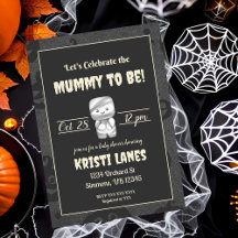 Mama om Halloween Baby shower te zijn Invite