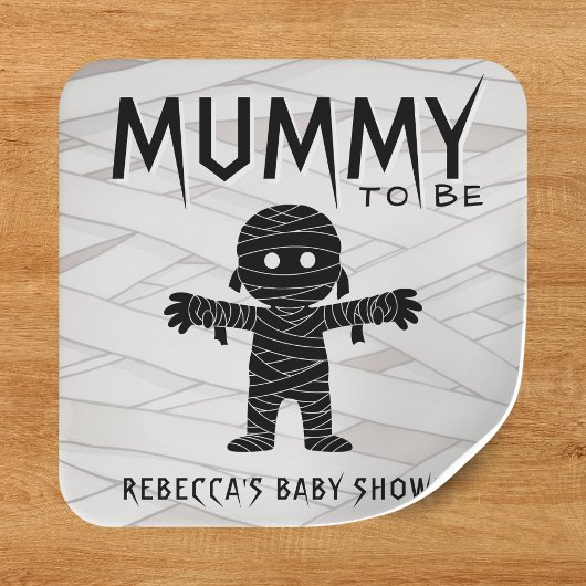 Mama om Halloween Baby shower te zijn Vierkante Sticker