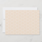 Mama om Honey Bumble Bee Baby shower Honingraat Kaart (Achterkant)