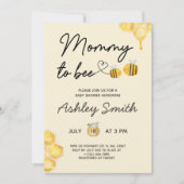 Mama om Schattige geel Waterverf Baby shower Kaart (Voorkant)