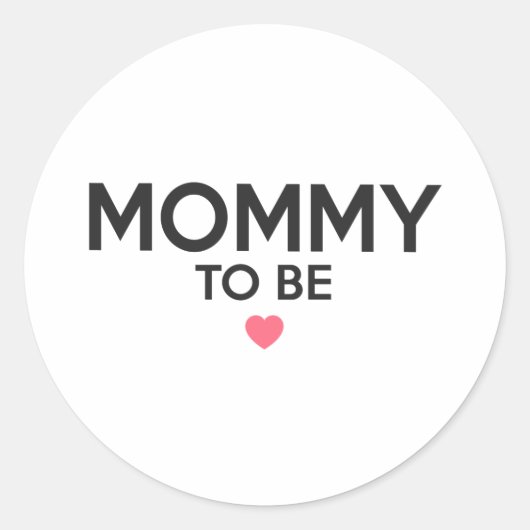 Mama om Schattige te zijn Print Ronde Sticker (Voorkant)