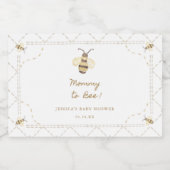 Mama om te zijn Baby shower honing gunsten Likeurfles Etiket (Enkel label)