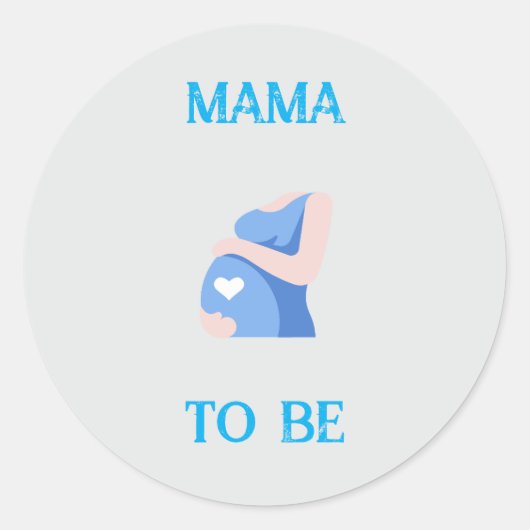 Mama om te zijn ronde sticker (Voorkant)
