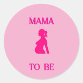 Mama om te zijn ronde sticker (Voorkant)