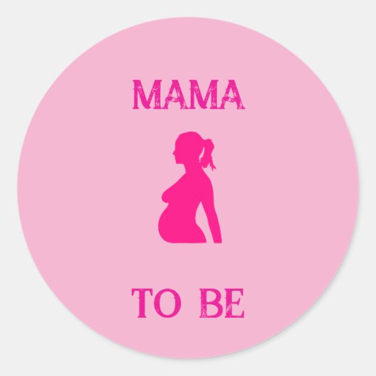 Mama om te zijn ronde sticker (Voorkant)