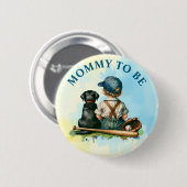 Mama om te zijn | Schattige Baby shower Ronde Button 5,7 Cm (Voorkant /achterkant)