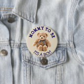 Mama om te zijn, Teddy Bear Baby shower Button (In situ)