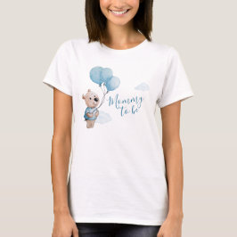 Mama Om Teddy Beer Met Ballonnen T-shirt