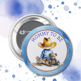 Mama om van een Lil' Cowboy te zijn | BABY SHOWER Ronde Button 5,7 Cm