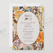 Mama om  wilde bloem baby shower kaart