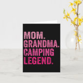 Mama Oma Camping Legend Funny Camper Mom Kaart (Gele Bloem)