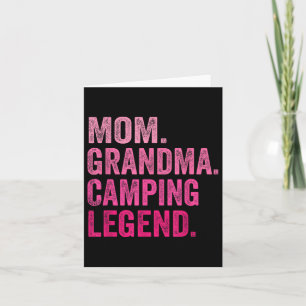 Mama Oma Camping Legend Funny Camper Mom Kaart