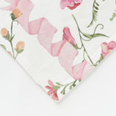 Mama oma & overgrootmoeder met namen Bloemen Fleece Deken (Hoek)